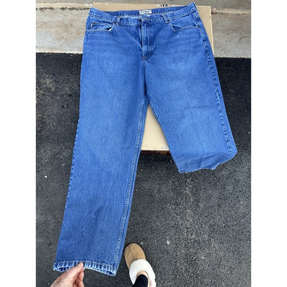 Men's LL Bean Denim Jeans 100% Cotton 40x32‎ Medium Wash - Picture 8 of 8